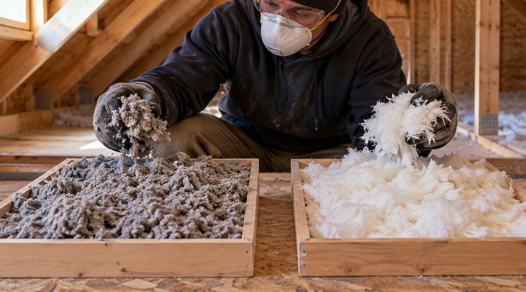 Cellulose ou fibre de verre: le match des isolants